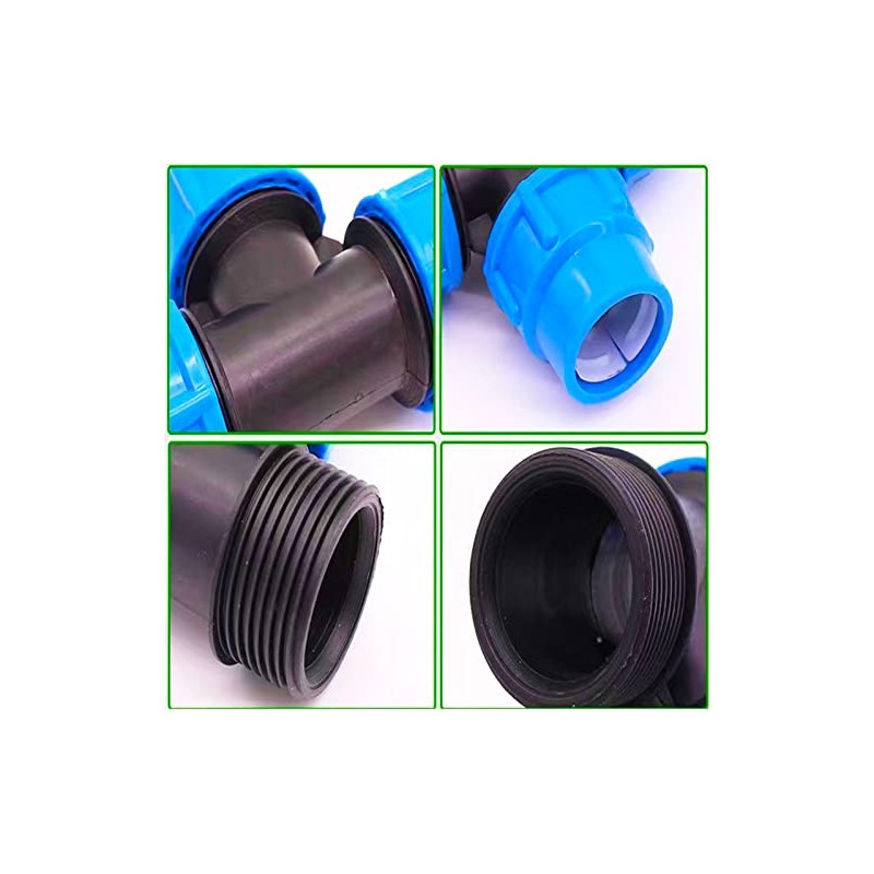 SZXMDKH 20mm Diameter T-Shaped Female MDPE PP tee Water Adaptor,
