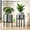 Adjustable Metal Plant Stand Indoor, Expandable 9 to 15 Inch