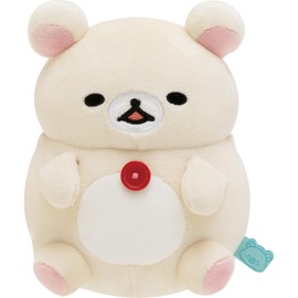 San-X Rilakkuma "Everyone's Pupuku Rollakkuma" Plush Korilakkuma MO65801 Size: H 6.3 x W 4.9 x D 4.7 inches (16 x 12.5 x 12 cm)