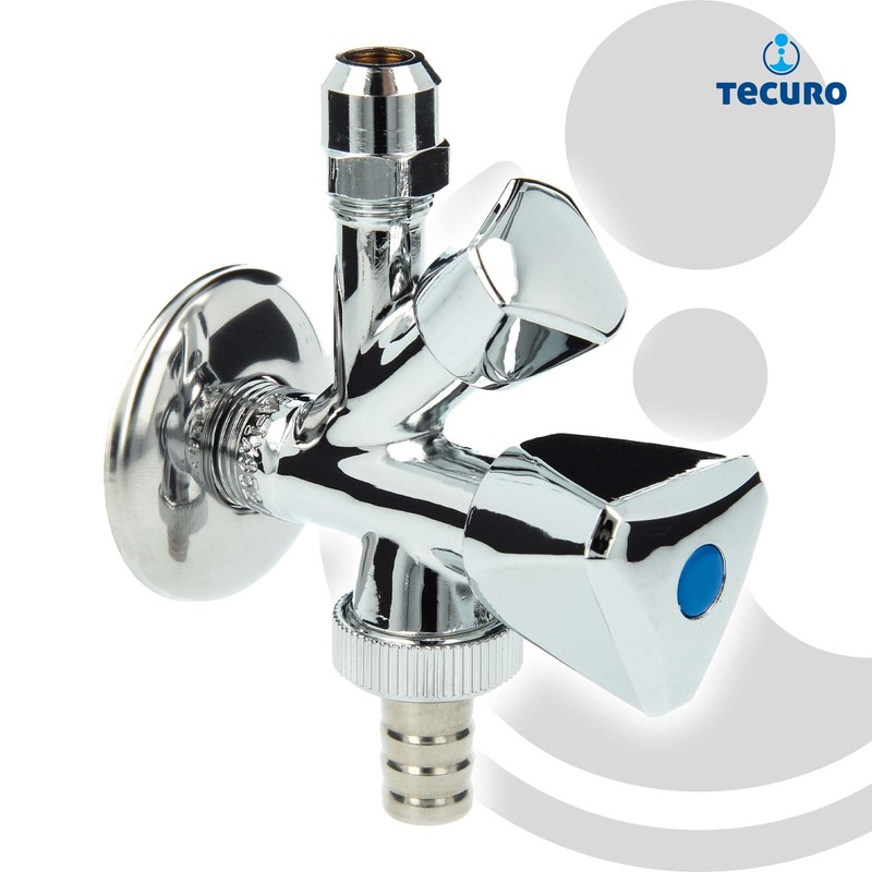 Tecuro 3/8-Inch WAS-Valve Combi-Angle Valve – Appliance Valve Connection –