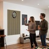 TEHAUX Felt Dart Board Wall Protector, Wood Grain Foldable Square