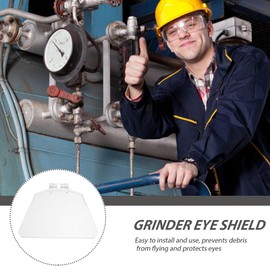 Angoily 2pcs Bench Grinder Eye Shield, Bench Grinder Protective Shields, 304 Stainless Steel Grinder Shield Angle Grinder Protective Cover for Bench Type 125/150 Grinders Eye Shield