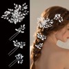 4Pcs Crystal Wedding Hair Comb Rhinestone Bridal Hairpins for Bride Bridesmaids Flower Girls Wedding Party Hair Accessories