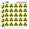 Radioactive Nuclear Warning Symbol 1" Planner Calendar Scrapbooking Crafting Stickers