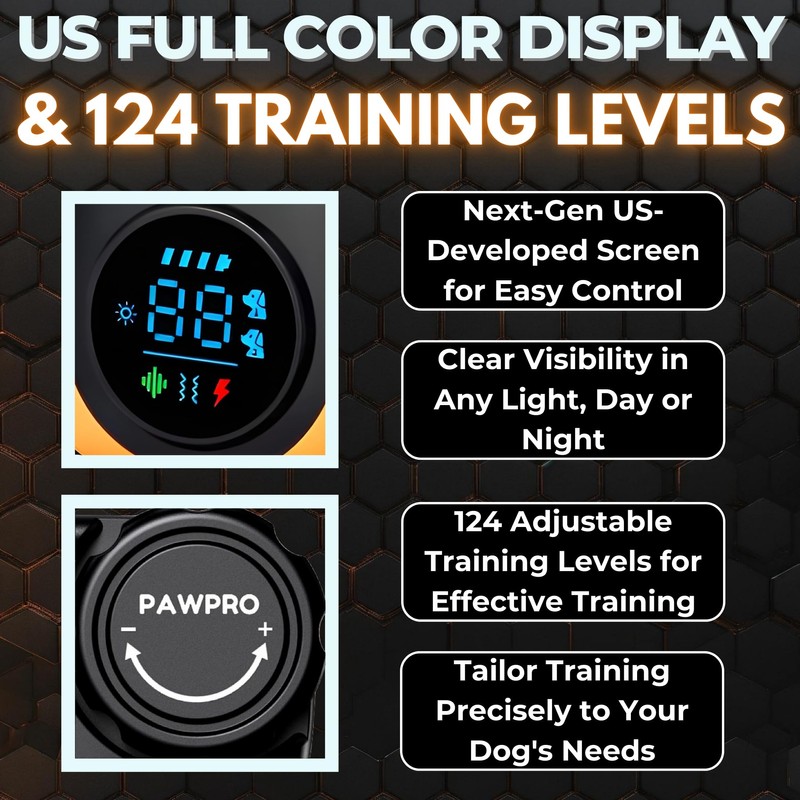 Dog Shock Collar with Remote, Unmatched 4-Mile Range, Night-Light Mode,