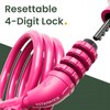 Titanker Bike Lock, 4 Feet Security Resettable Combination Coiling Bike