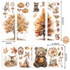 FYSUIMU 8 Sheet Fall Woodland Animal Wall Decals Autumn Forest
