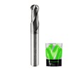 SHARPRO Carbide Ball Nose End Mill 2 Flute 6mm SHK.
