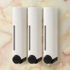 Wall-Mounted Liquid Soap Dispenser 3-Piece Set (350ml) (White)