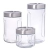 Anchor Hocking 3 Piece Gripper Jar Set with Stainless Steel