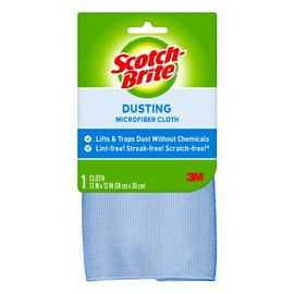 Scotch-Brite Microfiber Dusting Cloth, Blue
