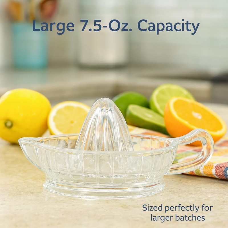 HIC Kitchen Citrus Juicer Reamer With Handle And Pour Spout,