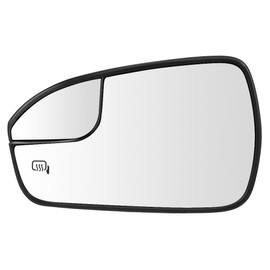 Senzeal Driver Side Heated Mirror Glass Replacement with Blind Spot mirror for Ford Fusion 2013 2014 2015 2016 2017 2018 2019 2020 DS7Z17K707F (Left Side)