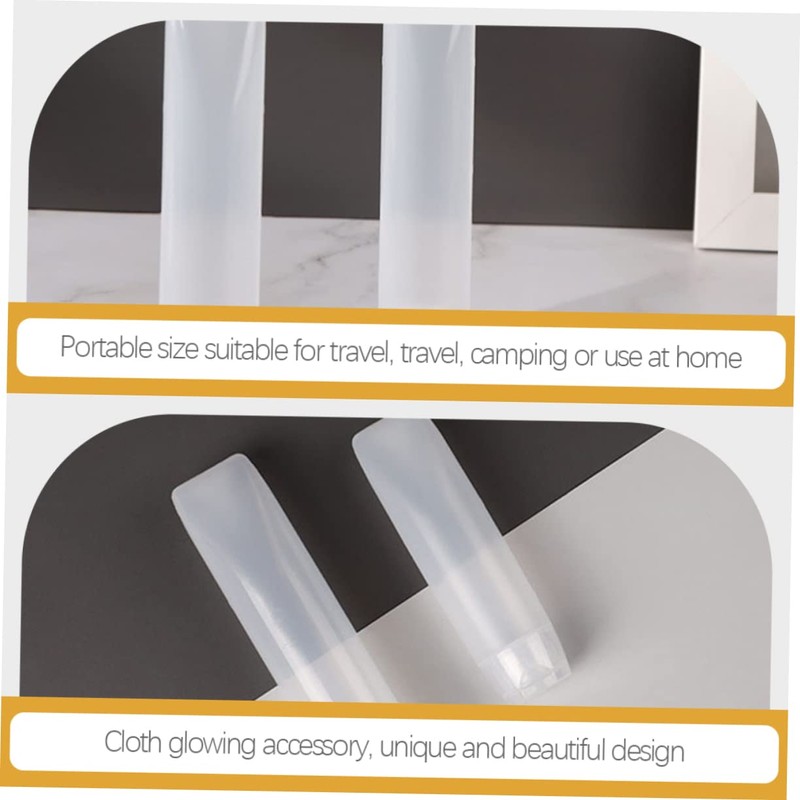Ipetboom 10pcs Refillable Lotion Tubes Squeeze Cosmetic Bottles for Travel
