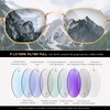YWWPMDOF Polarized Sunglasses for Womens Men Trendy Square Hexagonal Flat