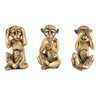 Leekung 3 Wise Monkeys Statue for Home Decor Accents,Hear no