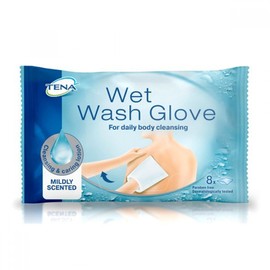 TENA 1116 Wet Wash Glove (8 gloves in a pack)