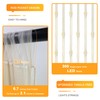 Fomcet Champagne Backdrop Curtains with Lights String 10X10FT Polyester Fabric