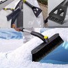 HOONAO 36" Extendable Ice Scrapers for Car Windshield 360°Pivoting Snow