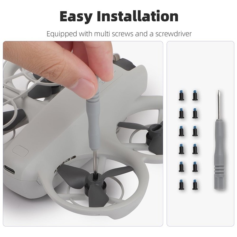 4 Pcs NEO Propellers Blades 2016S Props + Storage Case