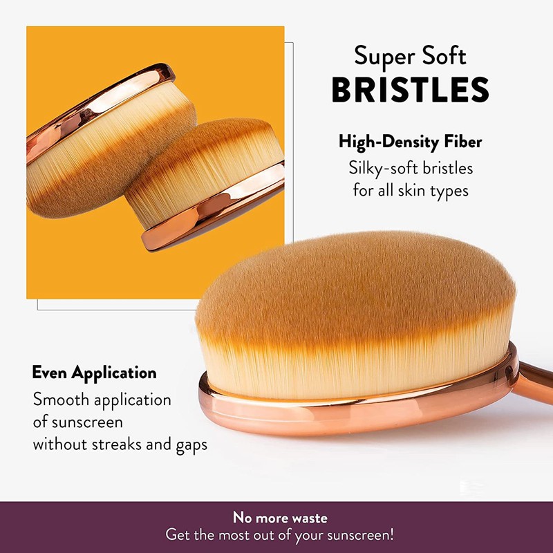 2pcs Sunscreen Applicator Brush Soft Fiber Hair Sunscreen Brush with