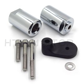 HONGK Frame Slider Crash Protector For 2001 2002 Gsxr 1000 Gsx-R Chrome