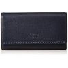 Takeokikuchi Men's Trifold Key Case, 4 Row Morbido Series, navy
