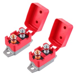 EPLZON 50A 12V-24V Automatic Reset Circuit Breaker with Cover Stud Bolt for Battery Chargers Trucks Car Engines and More(2pcs)