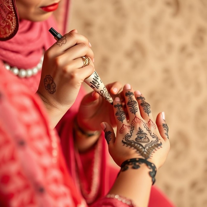 Rangeli 100% Natural Henna Cones with Stencil Kit, Ready to