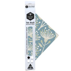 Honeybee Beeswax Wrap Roll (28cm x 100cm), Eucalyptus