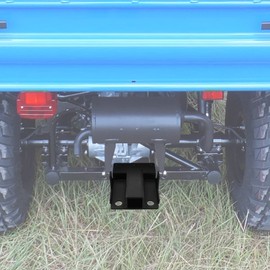 WSays Compatible with Kawasaki Mule 610 600 Mule SX Rear 2'' Receiver Trailer Tow Hitch Plater Kit