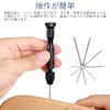 LIANHATA Hand Drill Pin Vise 12 Piece Set 0.8-3mm Blade