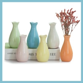 Geometric Ceramics Vase, Flower Arrangement Container, Modern Vase Decorative Small Flower Vases for Home Decor, Living Room, Office, Centerpieces, Table and Wedding (Teardrop)