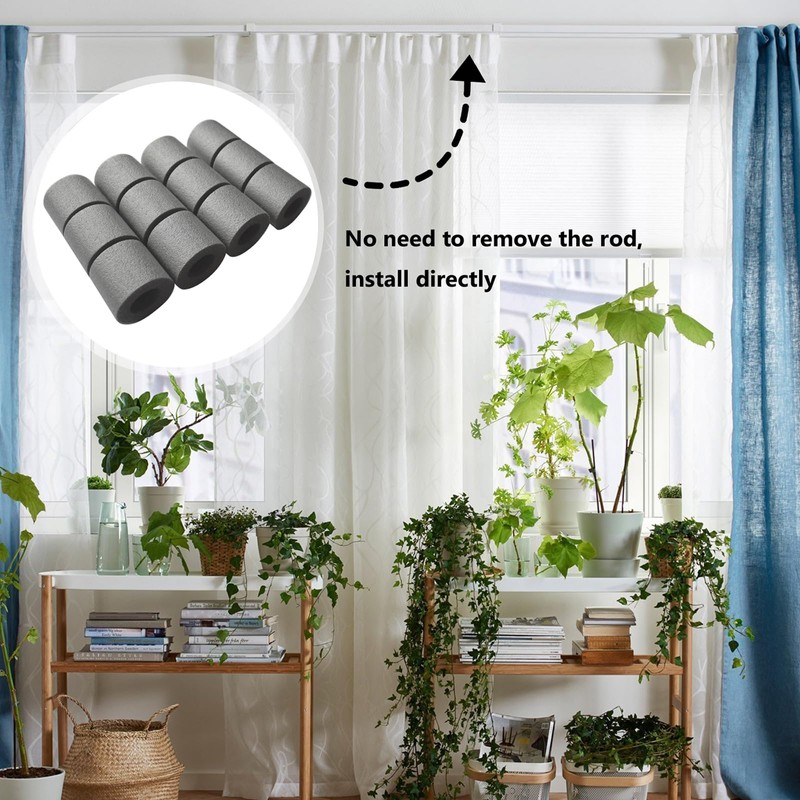 12 Pcs Curtain Spacers for Eyelet Curtains,Curtain Spacers,Curtain Divider,Curtain Spacers
