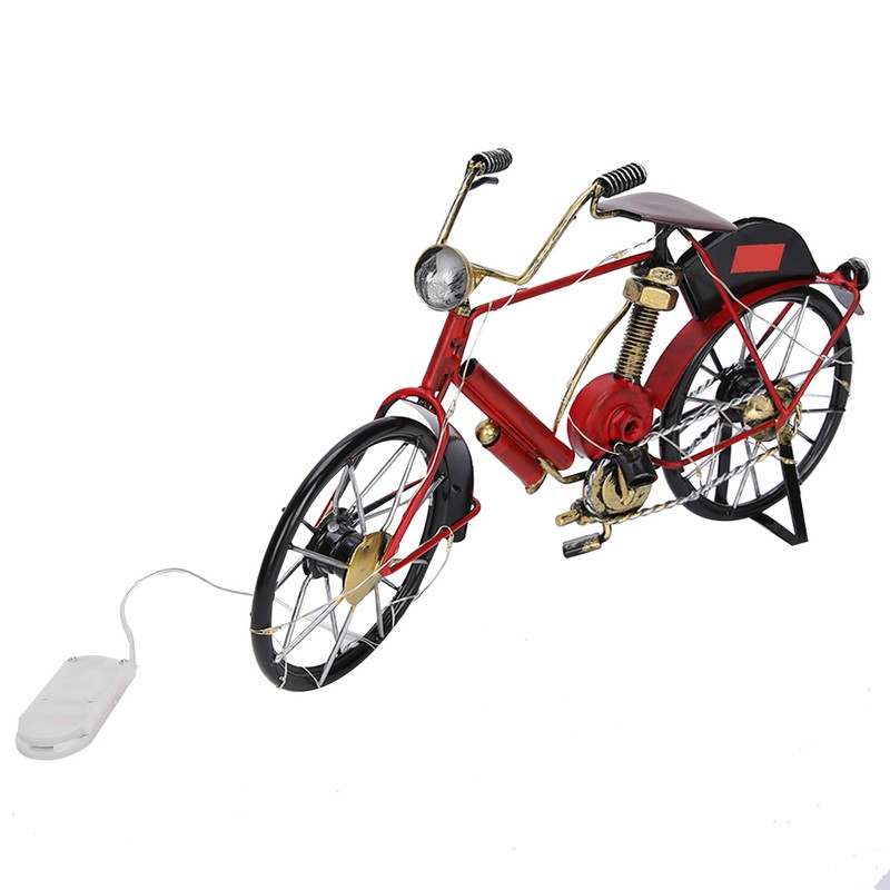 Red Mini Modern Bicycle Model Artwork Home Shop Decoration Ornament