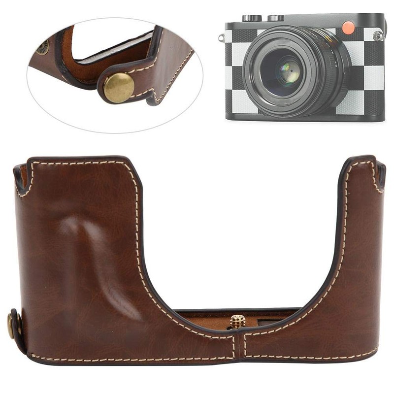 Mugast Camera Case Cover,PU Leather Half Body Shell Protector with