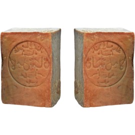 2 x Aleppo Soap 70% Laurel Oil & 30% Olive Oil - 6 Years Matured - Natural Soap, Face Soap & Body Soap - Vegan, Palm Oil Free, No Artificial Fragrances
