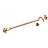 10" (250mm) Antique Heavy Duty Brass Cabin Hook & Eye