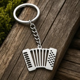 DONWOIE Accordion Keychain - Musical Keychains, Music Instrument Keychain, Bag Charms Gift for Music Lovers Women Man