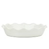 10 Strawberry Street Delano Ruffled Pie Dish, White