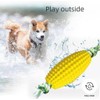 Dog Toy Corn with Rope, Interactive Dental Chew Toy for