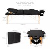 Cama de Masaje Spa Reclinable | Estuche Portátil Profesional |