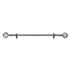 Achim Home Furnishings, Carrera, Metallo Decorative Curtain Rod & Finial,