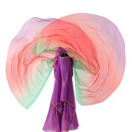 MUNAFIE Worship Flags Set(2 Flags+Sticks) for Dance Church Flags for Worship Guard Flag Praise Dance Flags 10#GREEN-RED-PURPLE