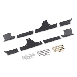 CNNELL Steel Door Body Armor Cladding Gaurd Left and Right Compatible with Jeep Wrangler JK JKU 4-Door 2007-2018