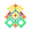 POPULAR PLAYTHINGS Sakkaro Geometry Toy, Multicolor, Standard 5.5 H x