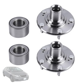 Getfarway 44600-TR0-A00 2pcs Front Wheel Hub and Bearing Kit Compatible with Honda Civic DX EX LX HF Hybrid 1.8L 1.5L 2012-2015 Front Left and Right Wheel Hub and Bearing NT510089