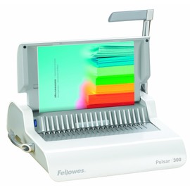 Fellowes 5006801 Comb Binding Machine, 300 Sht Cap, White