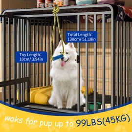 ChengFu Interactive Dog Toys, Crate Training Aids for Puppies, Puppy Teething Toys,Peanut Butter Dog Food Treat Dispenser Toys (Purple)