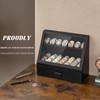 Yoimori Challenge Coin Display Case, 13 Rows Solid Wood Military